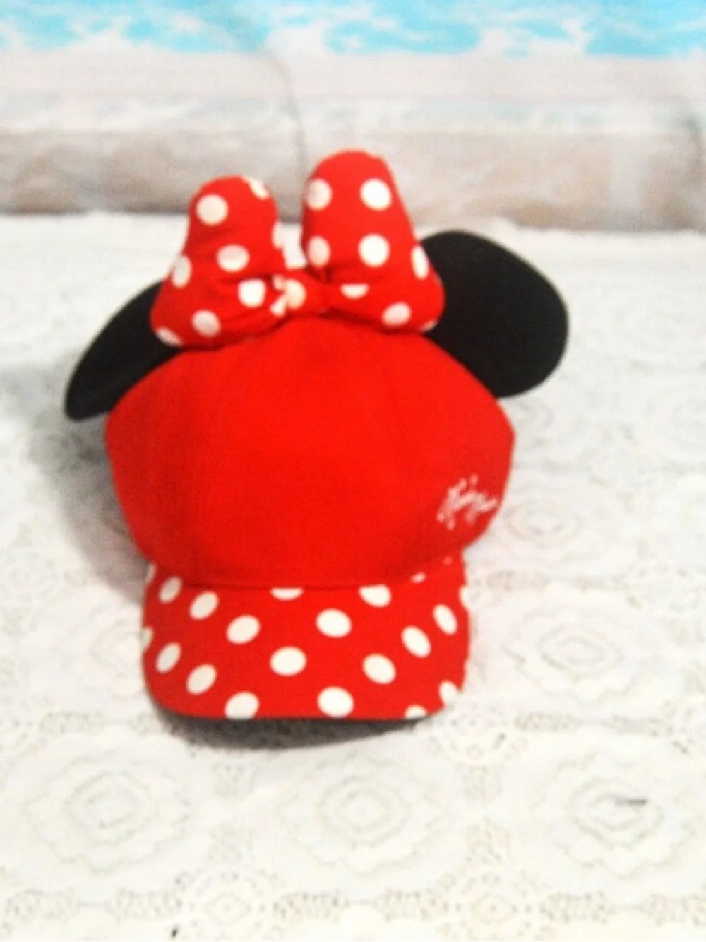 MINNIE MOUSE BASEBALL CAP with EARS YOUTH DISNEY PARKS